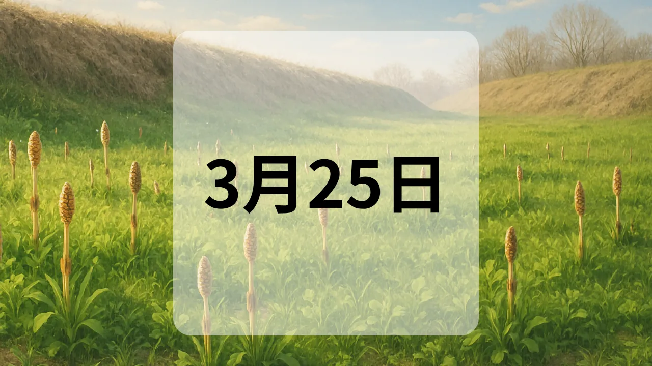 3月25日　今日は何の日