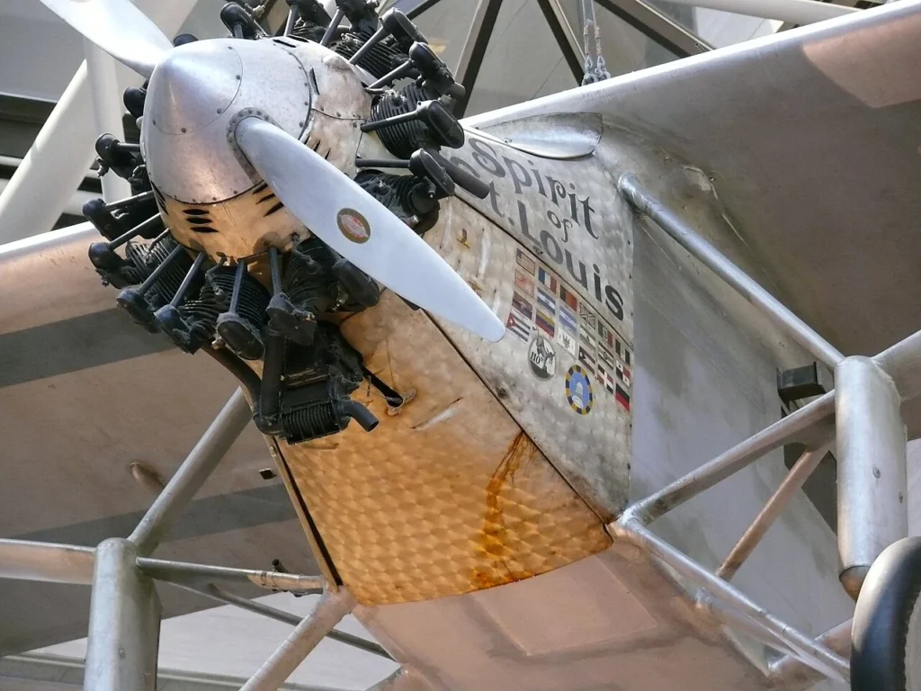 国立航空宇宙博物館に展示されたスピリット・オブ・セントルイス号