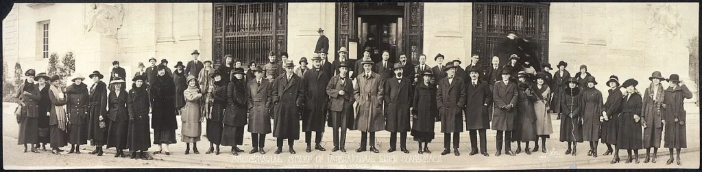 1919年の第1回国際労働会議の事務局員