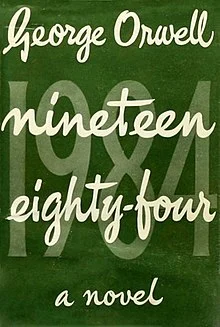 ジョージ・オーウェルの小説1984年の初版表紙