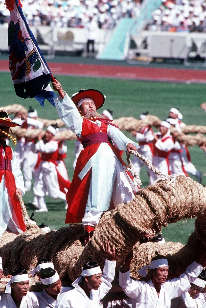 1988年ソウル五輪の開会式の写真