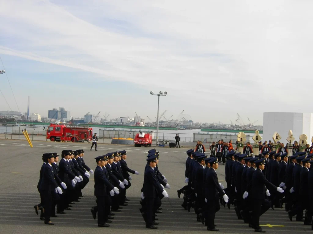 2013年に開催された東京消防出初式の写真