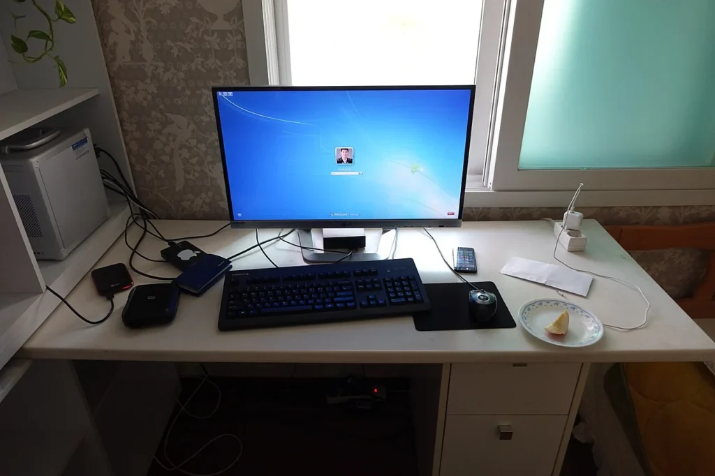 Windows 7を搭載したデスクトップパソコン