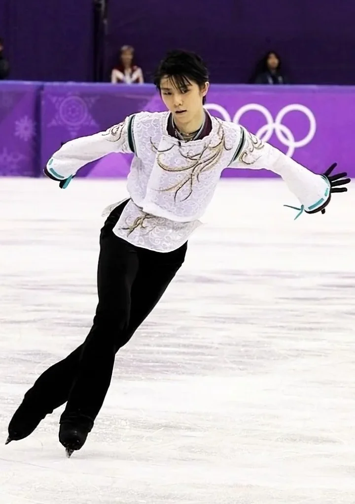 平昌オリンピックの男子フリーで演技する羽生結弦選手