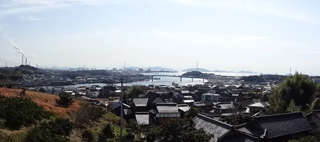 水島の戦いの舞台となった海域に近い玉島港