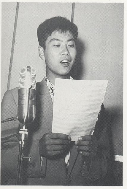 1957年に録音を行う石原裕次郎
