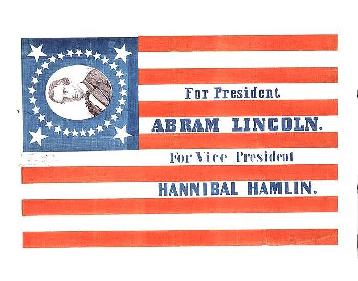 1860年アメリカ大統領選挙のリンカーン陣営の選挙ポスター