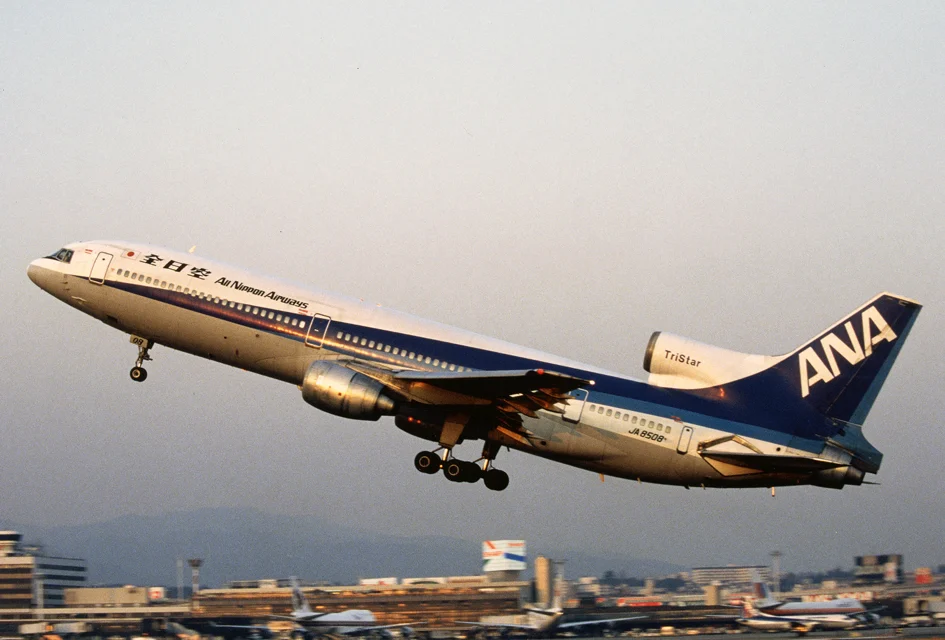 全日本空輸のロッキードL-1011トライスター旅客機