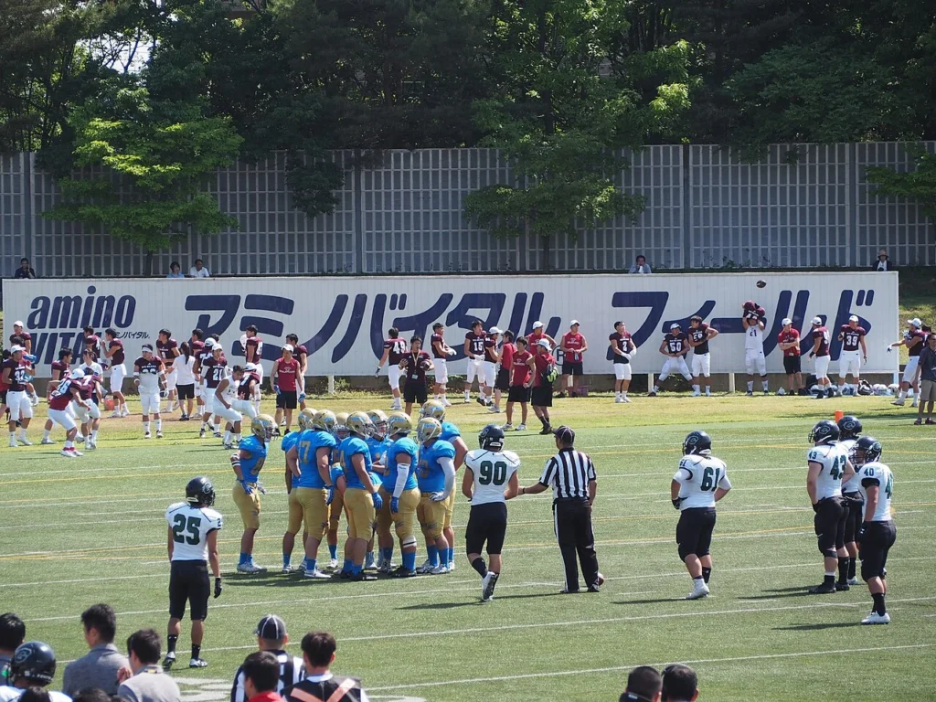 京都大学ギャングスターズと東京大学ウォリアーズのアメリカンフットボール試合