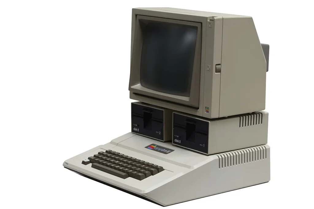 ローザンヌのミュゼ・ボロで展示されているApple IIコンピューター