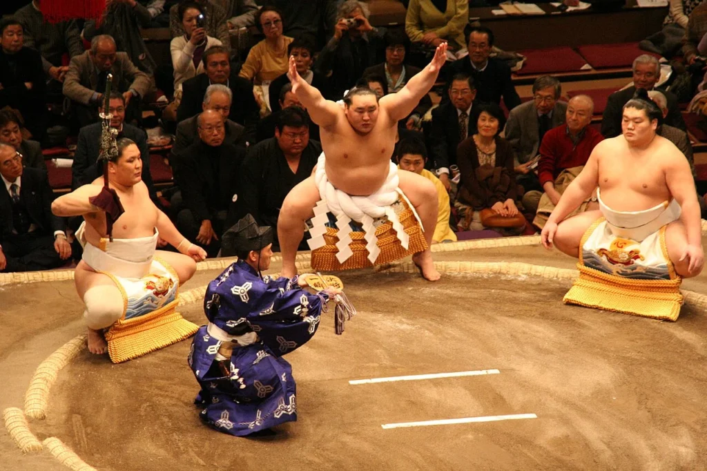 横綱・朝青龍の土俵入り