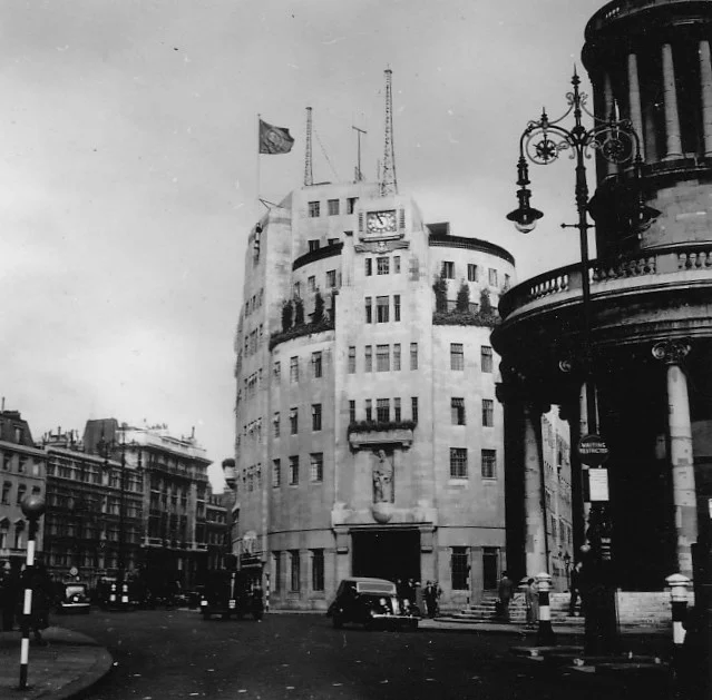 1937年ごろのロンドンのBBC放送会館