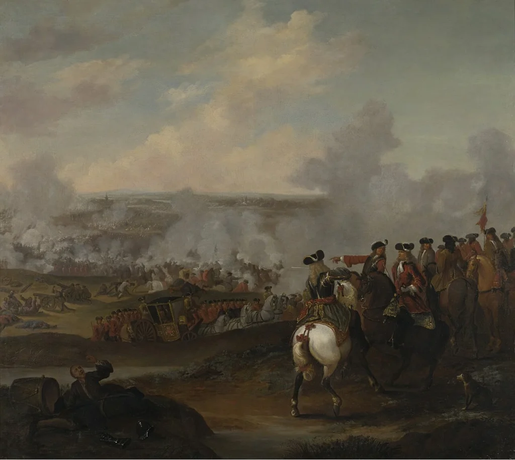 1704年のブレンハイムの戦いを描いた絵画