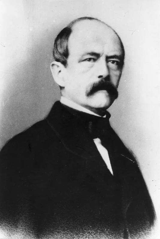 1862年ごろのオットー・フォン・ビスマルク