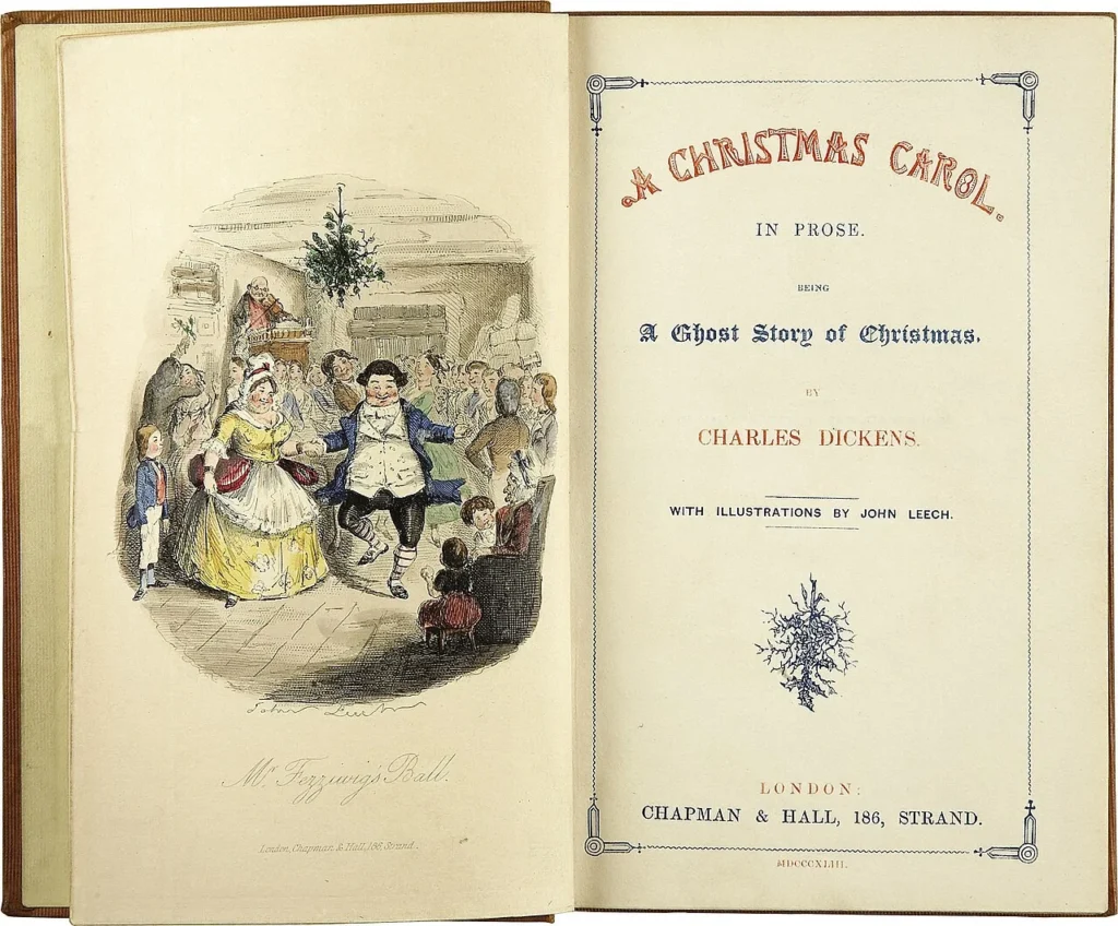1843年刊行の『クリスマス・キャロル』初版の標題紙