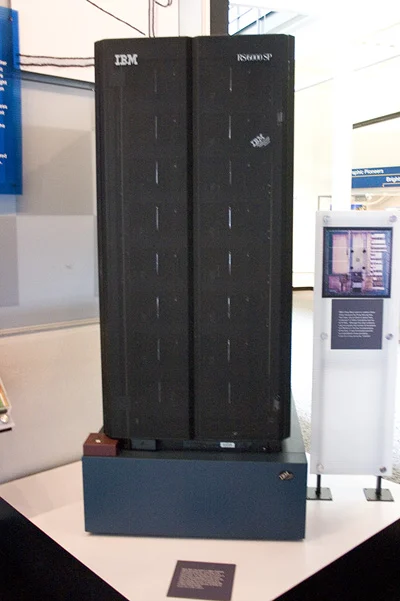 IBMが開発したチェスコンピュータ、ディープ・ブルーの展示