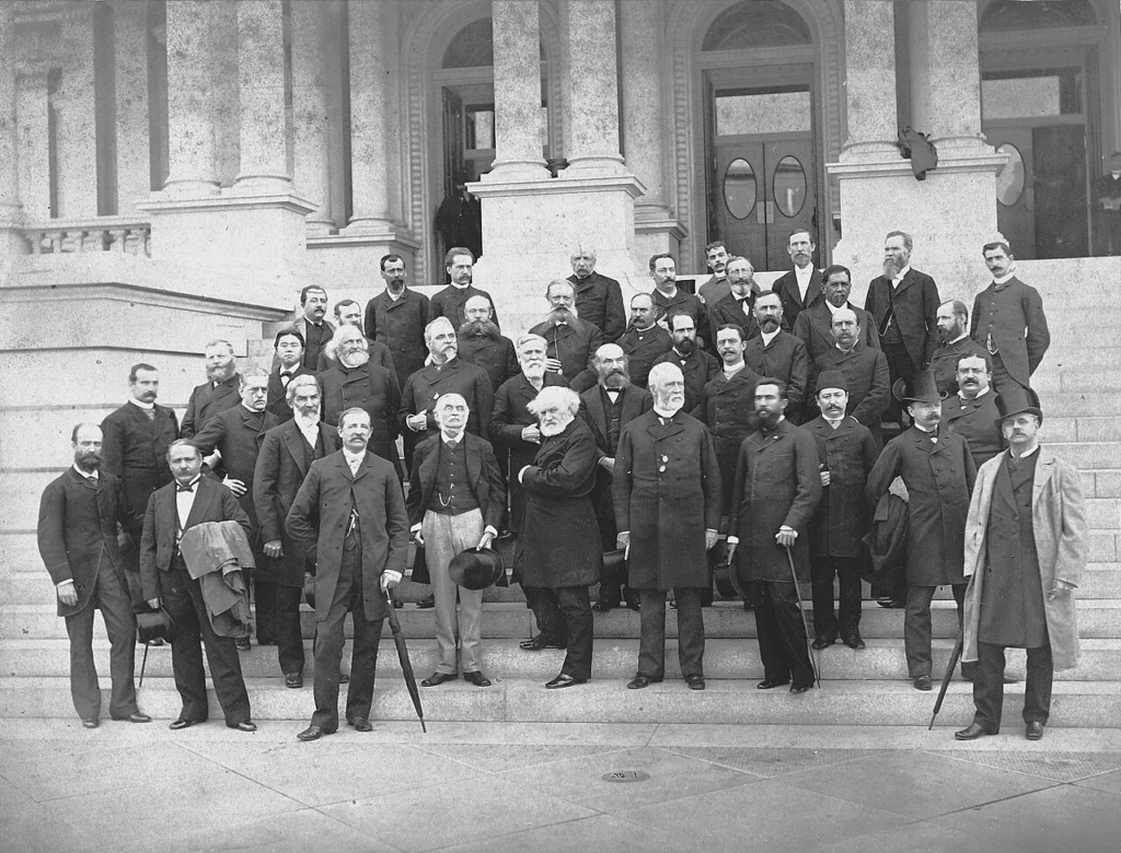 1884年の国際子午線会議に出席した各国代表