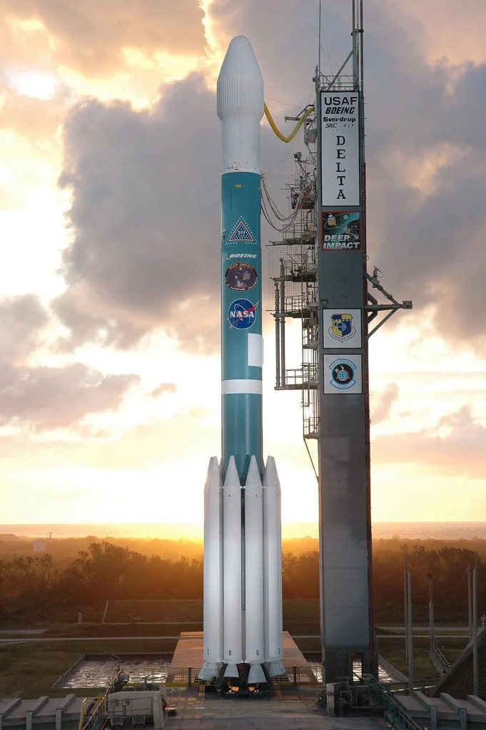 ディープ・インパクトを搭載したデルタIIロケット