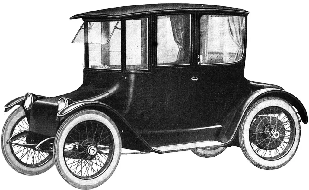 1917年型デトロイト・エレクトリックを紹介する広告