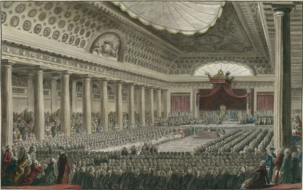 1789年5月5日に開会したフランス三部会を描いた絵画