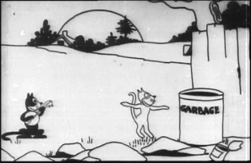 1919年の短編アニメーション映画に登場した初期のフィリックス・ザ・キャット