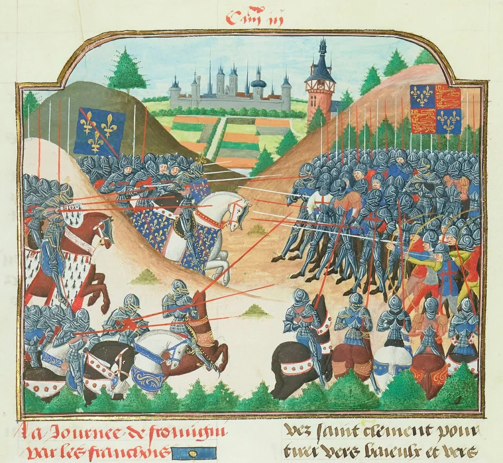 1450年のフォルミニーの戦いを描いた歴史画