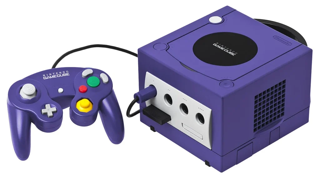 ニンテンドーゲームキューブ本体とコントローラー
