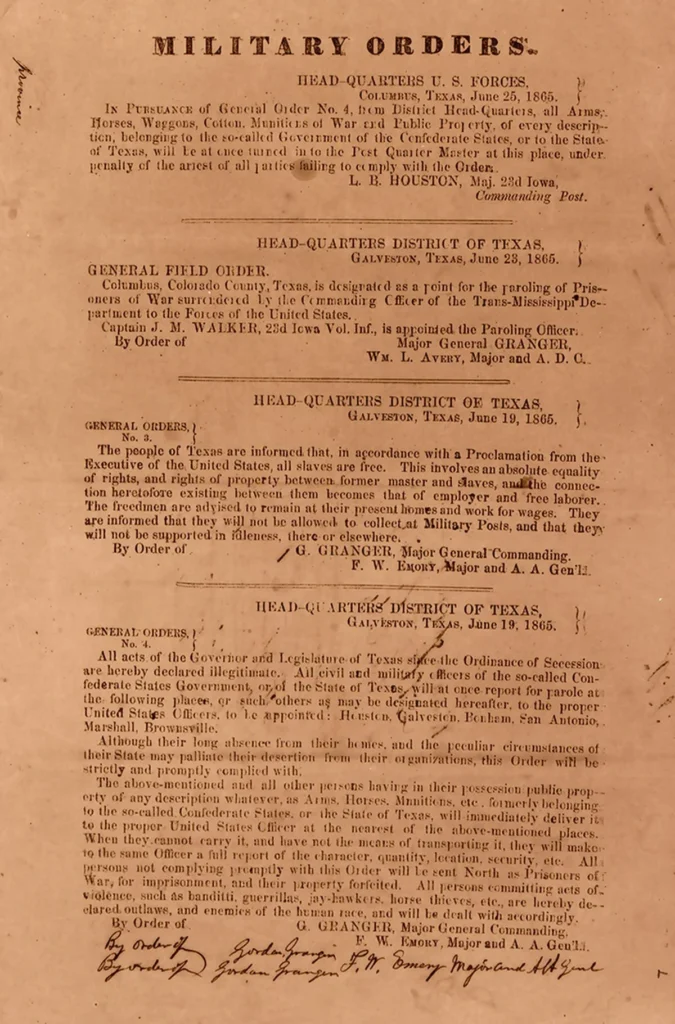 1865年6月19日付の一般命令第3号
