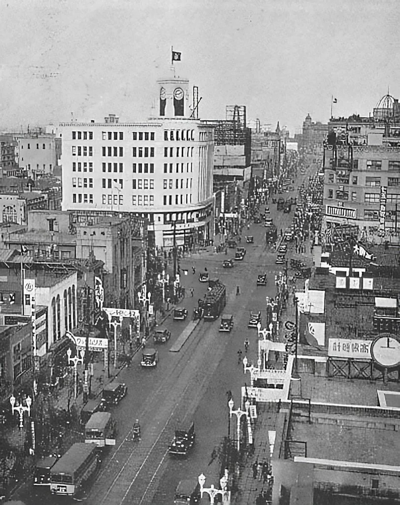 1933年の銀座を撮影した写真