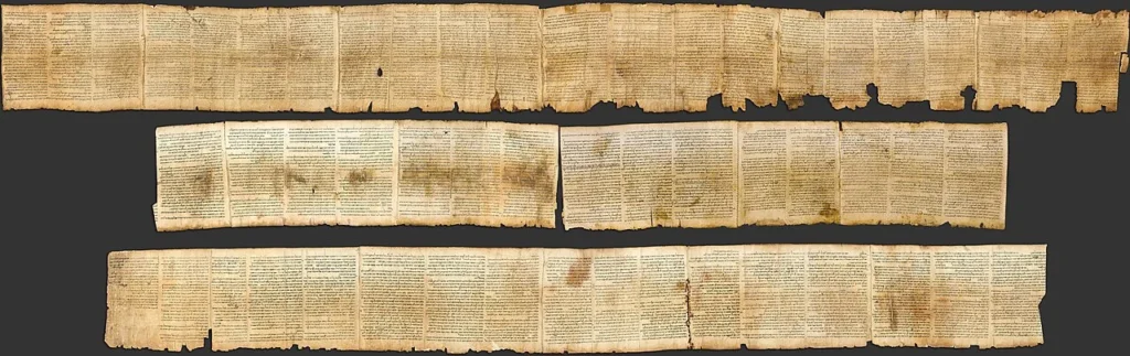 死海文書の一つであるイザヤ書巻物の全体