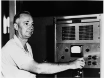 電波天文学者グロート・レーバー本人の写真