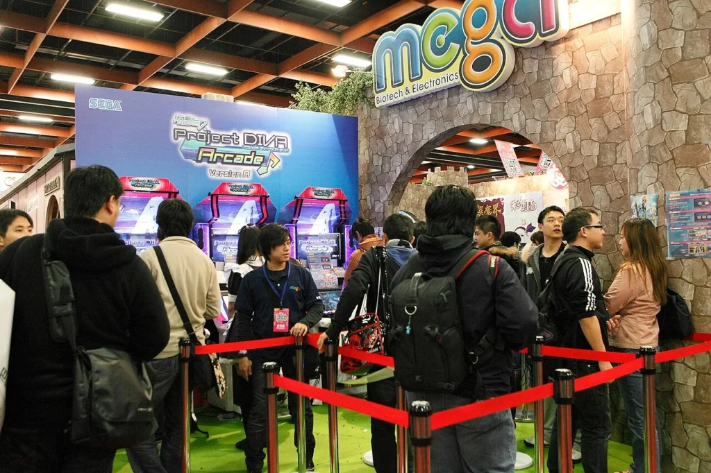 初音ミク Project DIVA Arcade Version Aの試遊コーナー