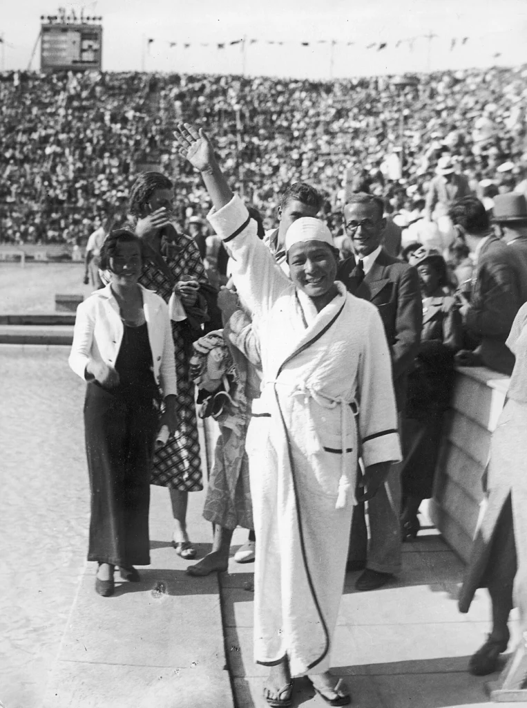 競泳選手・前畑秀子の1936年の写真