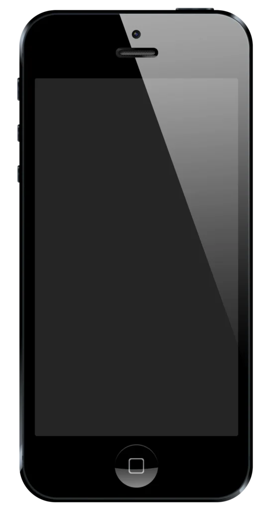 iPhone 5の外観を示す再現画像