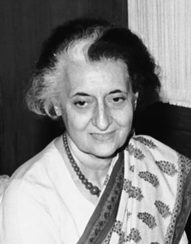 1984年に撮影されたインド首相インディラ・ガンディー