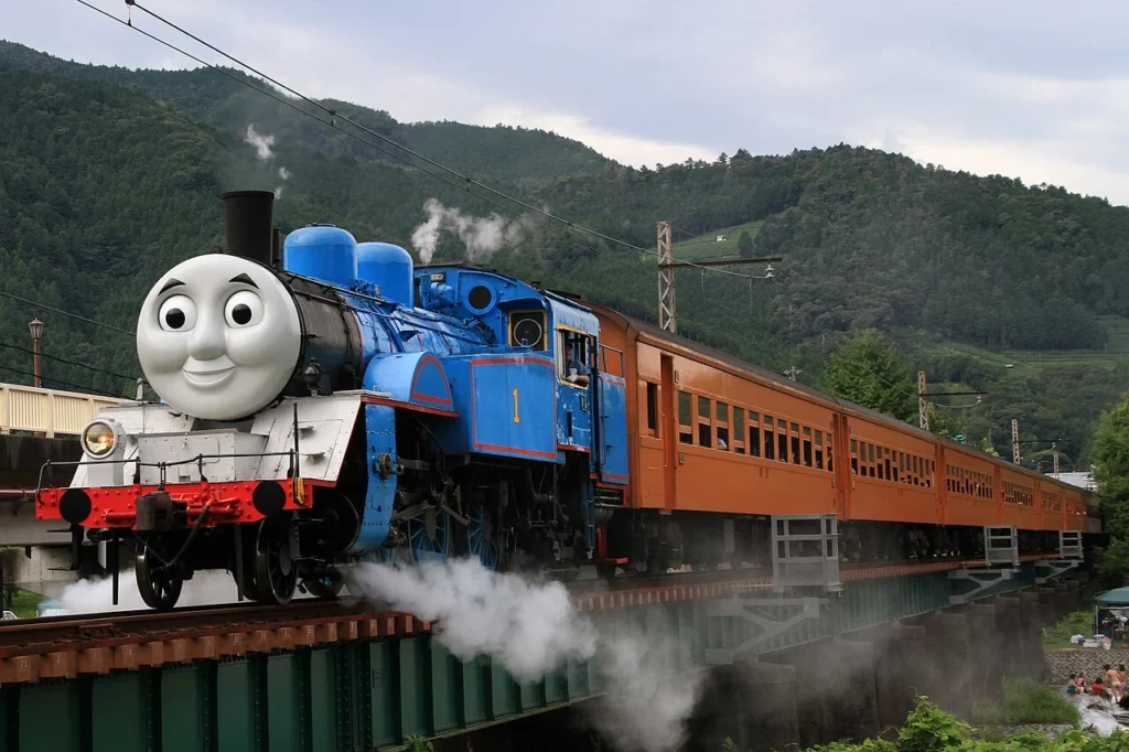 大井川鐵道でトーマス号として運行された蒸気機関車C11形227号機