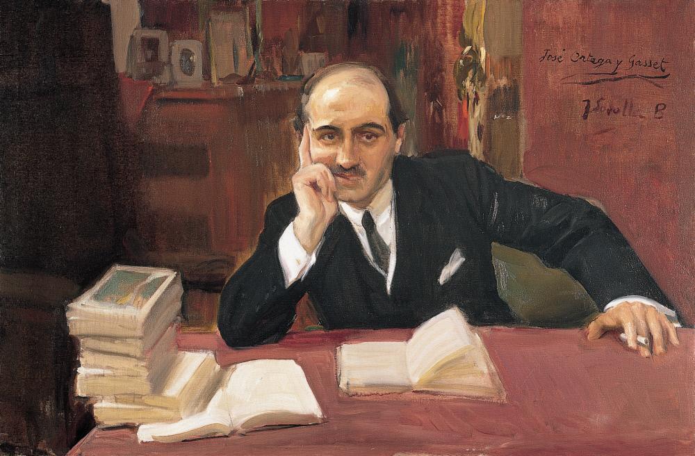 ソローリャが1918年に描いたオルテガ・イ・ガセットの肖像画