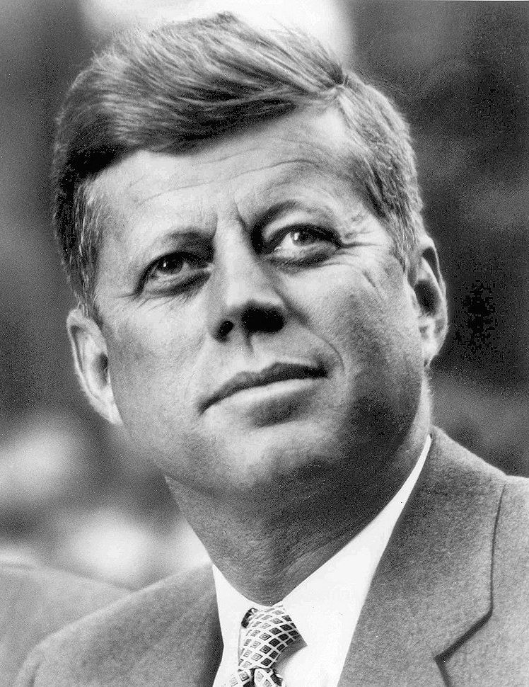 アメリカ大統領ジョン・F・ケネディの肖像写真