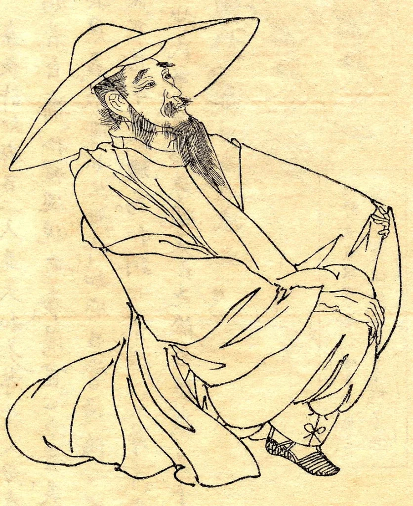 歌人・柿本人麻呂を描いた肖像