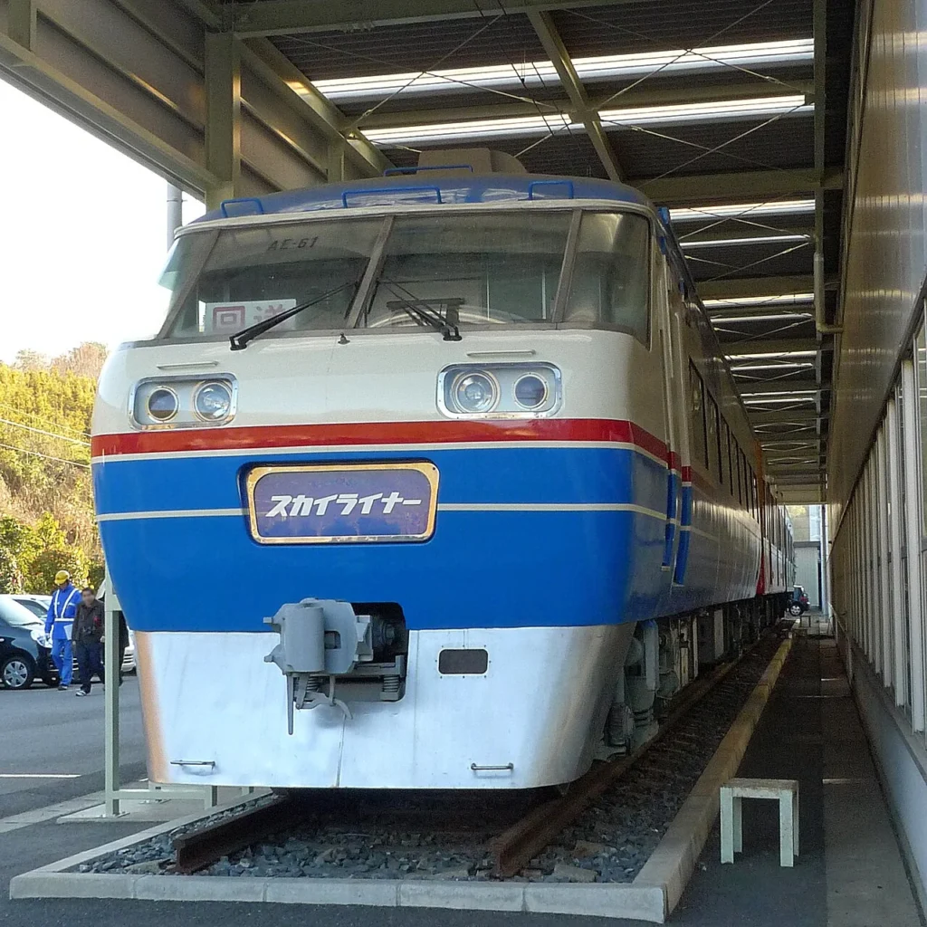 宗吾参道車両基地で保存されている初代京成AE形先頭車の写真