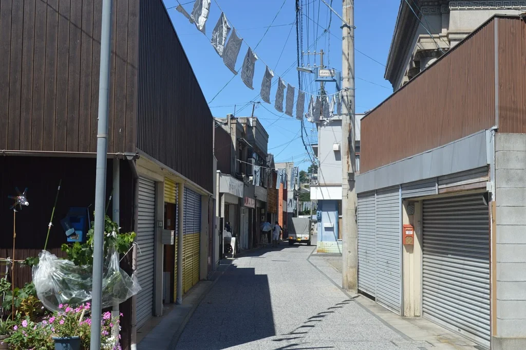 岡山県倉敷市の児島ジーンズストリートの写真