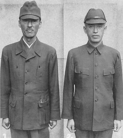戦時下の日本で制定された男性用の国民服