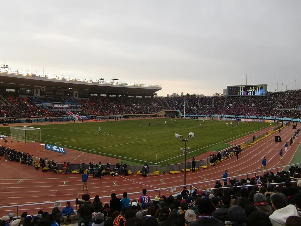 1992年のナビスコカップ決勝会場となった国立霞ヶ丘競技場の後年の写真