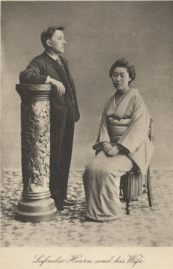 小泉八雲と妻・節子が写った写真