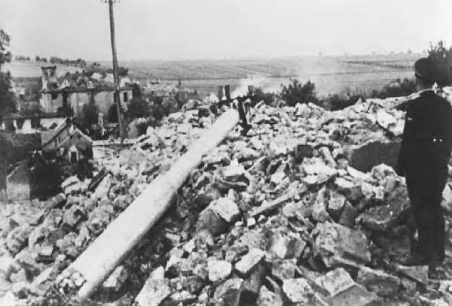 ナチスによって破壊されたリディツェ村の跡