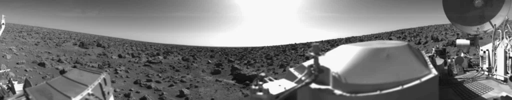 バイキング2号が撮影した火星ユートピア平原のパノラマ