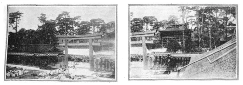 1920年に建設中だった明治神宮