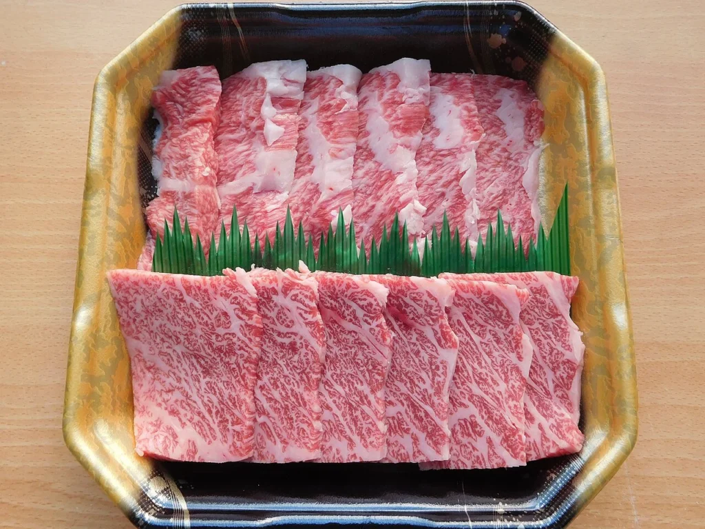 焼き肉用の宮崎牛カルビ