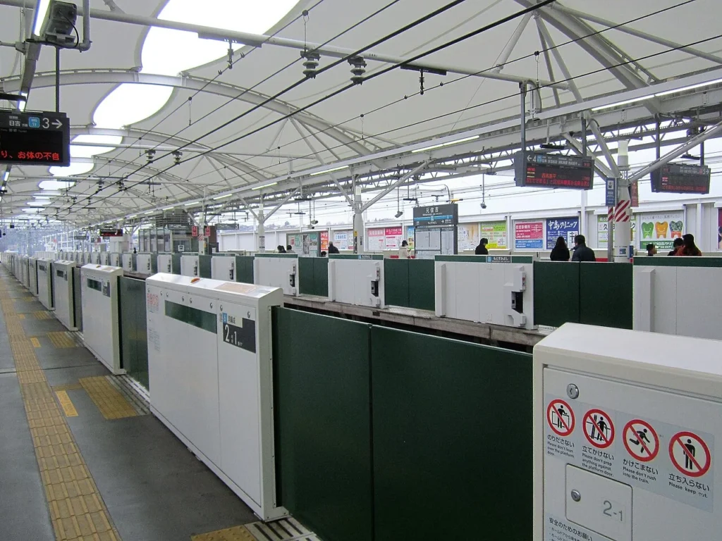 東急東横線元住吉駅のホーム