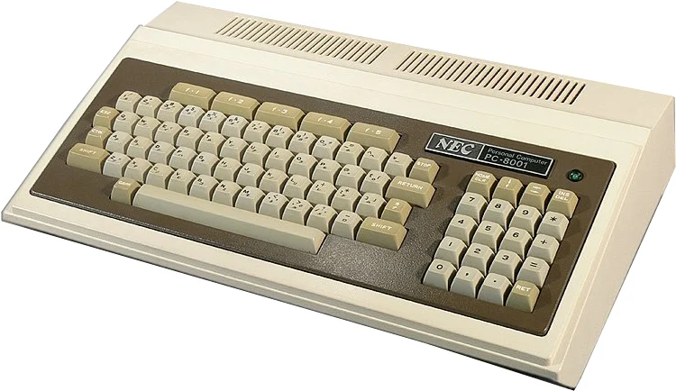 NECが1979年に発売したパーソナルコンピューターPC-8001